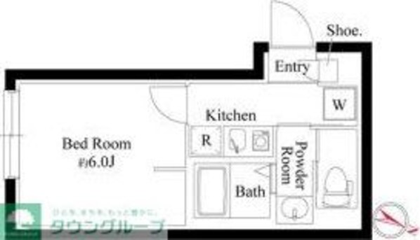 オプション坂下の物件間取画像